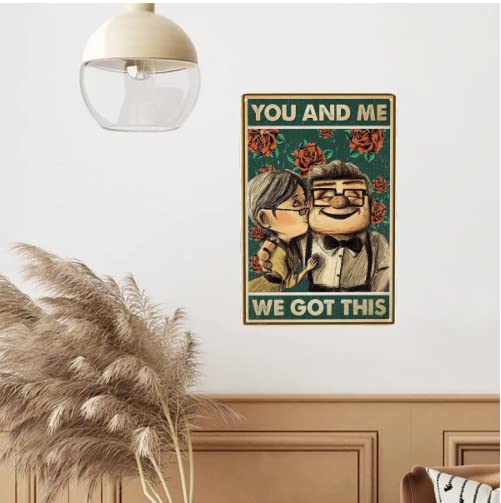 Carl & Ellie You & Me Vintage Metal Tin Sign 8x12 Inch