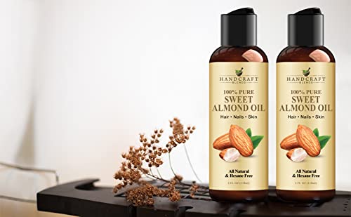 100% Pure Sweet Almond Oil - 4 Fl Oz - Natural Carrier Oil for Skin & Hair