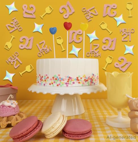 21st Birthday Confetti - 200 PCS Party Decoration Supplies