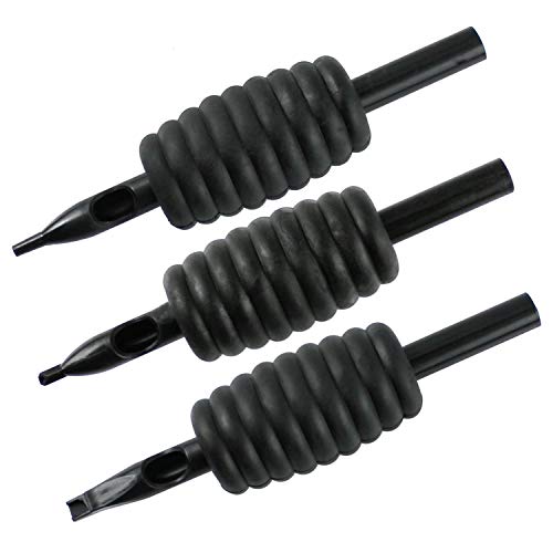 Pirate Face Tattoo 50 Assorted Sterilized Tattoo Tubes with Grips - 5/8"