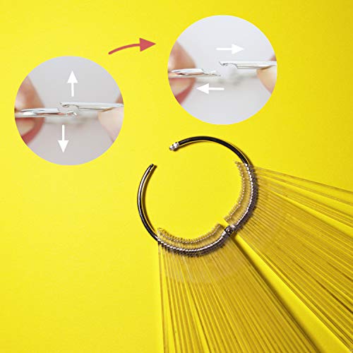 100pcs Nail Swatch Sticks with Ring for Easy Color Display