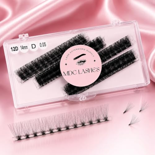 MDC LASHES 6D-0.07C Promade Lash Extensions Box of 1000 - 16mm