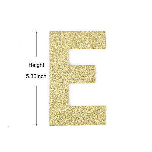 13 Years Loved Gold Glitter Banner for Birthday & Anniversary