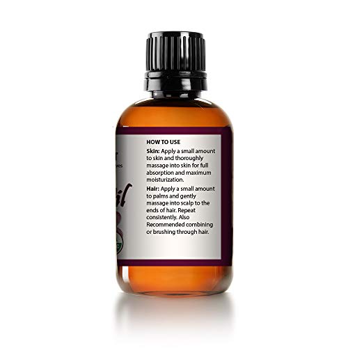 Grapeseed Oil Moisturizer & Cleanser, 4 Fl Oz - Mayan's Secret Organic Cold-Pressed