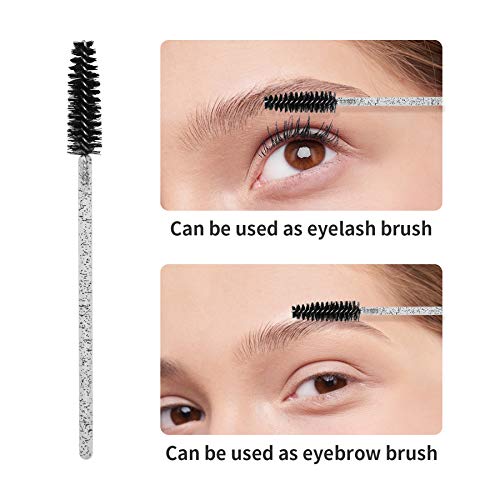 200PCS Disposable Spoolie Wands for Eyelash Extensions & Brows