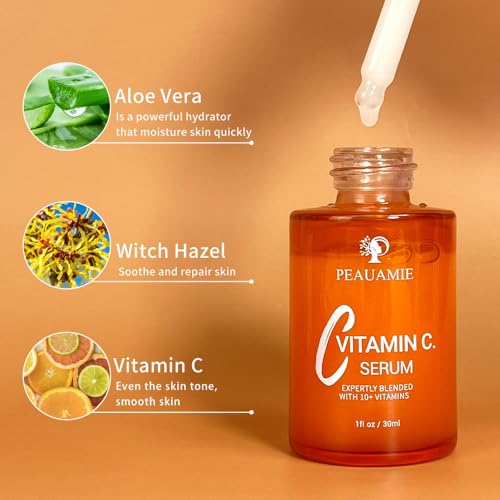 PEAUAMIE Under Eye Patches for Dark Circles & Wrinkles - 30 Pairs