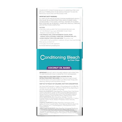 Color Oops Conditioning Bleach with Coconut Oil - Gentle Hair Lightener