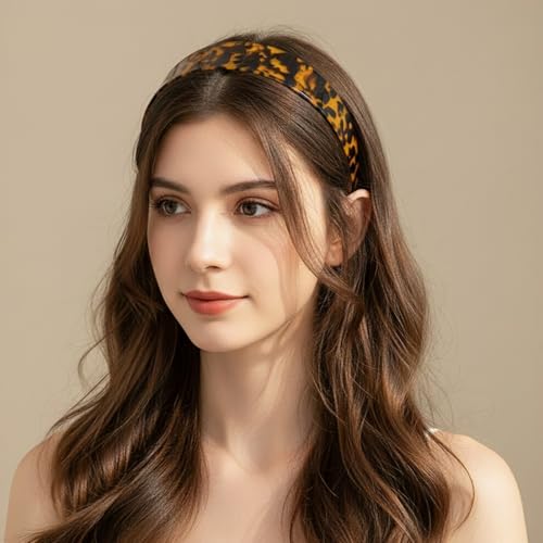 Thick Tortoise Shell Headband for Women | No-Slip, Comfortable Fit