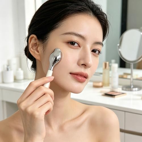 RUNZI Stainless Steel Ice Globes for Face - Cryo Facial Massage Sticks