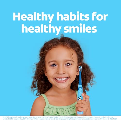 Colgate Kids Bluey Toothbrush & Toothpaste Gift Set - 1 Electric, 2 Manual, 2 Fluoride Tubes