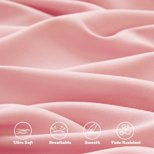 Light Pink Toddler Sheet Set - 3 Piece Microfiber Bedding