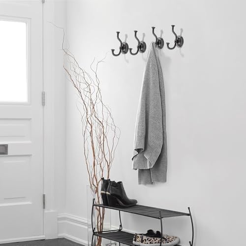 Oil Rubbed Bronze Towel Hooks - Zinc Alloy Wall Mount Coat Rack