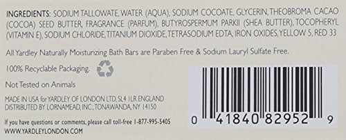 Yardley Cocoa Butter Moisturizing Bath Bar - 4 oz (Pack of 6)