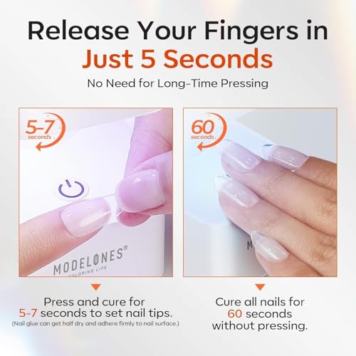 Modelones 30g Solid Nail Glue Gel for Press-Ons & Tips (C-Gel Nail Glue) UV Cured