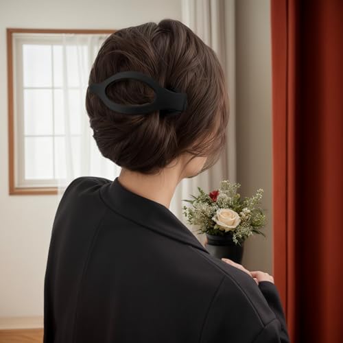 Ibubudu Tortoiseshell 6-Pack Medium Duckbill Hair Clips Non-Slip Strong Hold