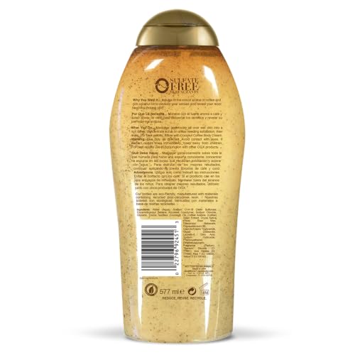 OGX Coconut Coffee Body Scrub & Wash 2-Pack - Hydrating Exfoliating Body Care