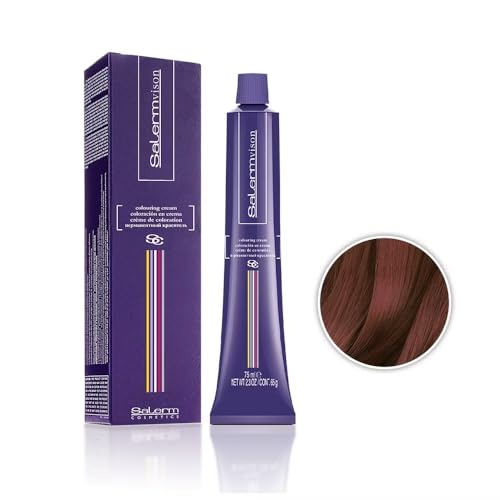 Salermvision Hair Coloring Cream #8.6 Light Reddish Blonde 2.3oz - Salon-Quality Permanent Dye, Vibrant & Long-Lasting, Pack of 1