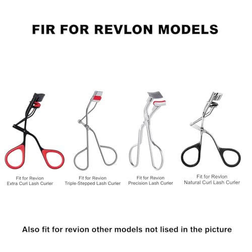 24-Pack Red Silicone Eyelash Curler Refills for Revlon