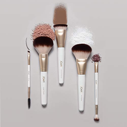 JOAH Dual-Ended Eyeshadow Brush Set for Blending & Liner