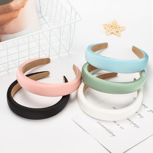 WantGor Wide Padded Headband for Women - Soft Elastic Hairband