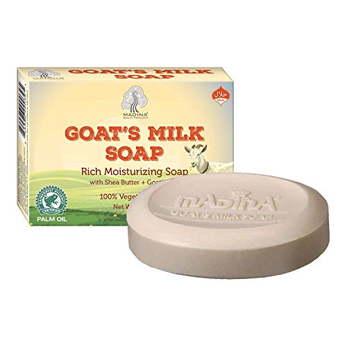 Madina Goat Milk Natural Soap for Skin Moisturization Shea Butter Vitamin A C E