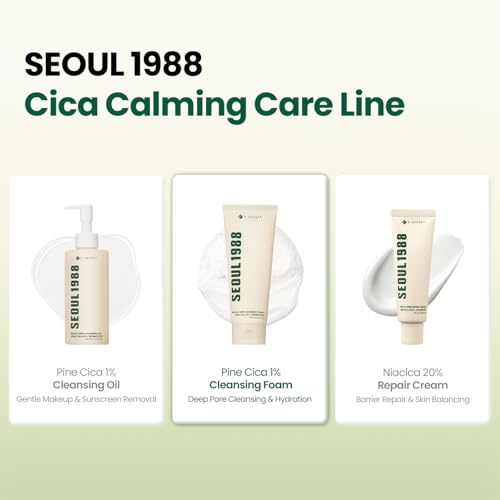 K-SECRET Seoul 1988 Cica Cleansing Foam - Daily Facial Cleanser, 150ml