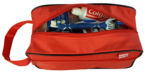 Ensign Peak Red Toiletry Travel Bag - Durable & Versatile