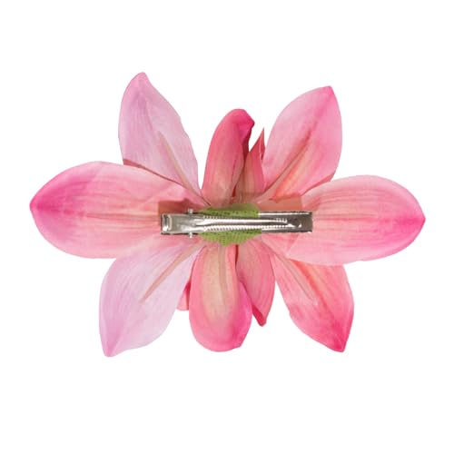 6-Inch Orchid Flower Hair Clip - Hawaiian Hibiscus Barrettes