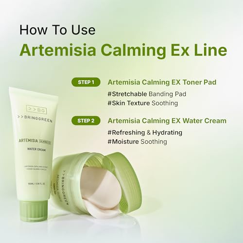 BRING GREEN Artemisia Calming EX Water Cream - Soothing Face Moisturizer