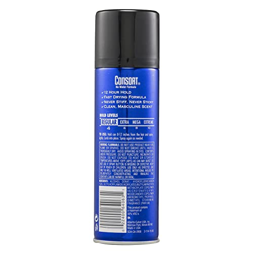 Consort Hair Spray - Regular Hold, 8.3 Oz for All-Day Style