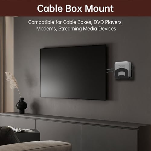 Adjustable Cable Box Wall Mount for Modems & Media Devices
