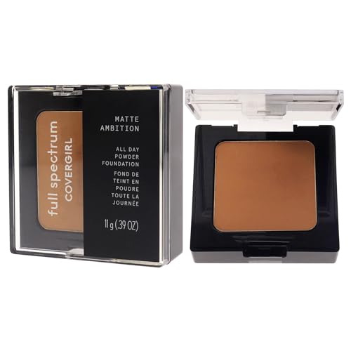 COVERGIRL Matte Ambition All Day Powder Foundation Medium-Tan Neutral 0.39oz