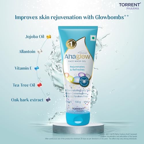 Ahaglow Advanced Skin Rejuvenating Face Wash Gel - 100g