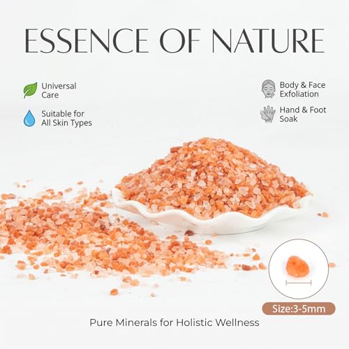 MAQIHAN Pink Himalayan Bath Salt - 10 Oz Unscented Spa Soak