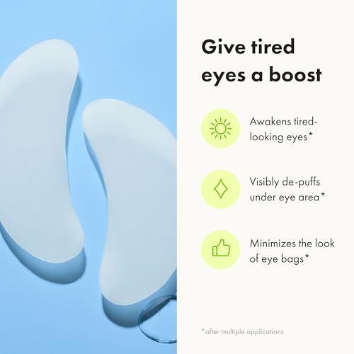 HERO COSMETICS Mighty Patch¢â for Tired Eyes Patches - Soothing Hydrogel Patches - Awakens and Visibly De-puffs Undereyes with Multiple Applications (6 Count)