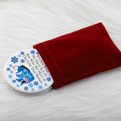 Donkey Lover Makeup Mirror - Stainless Steel Compact Mirror Gift