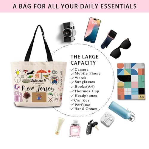 Take Me To New Jersey Tote Bag - Reusable Shopping Handbag