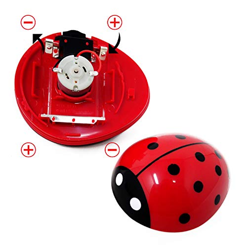 Honbay Ladybug Mini Desk Vacuum Cleaner - Cute Portable Dust Sweeper