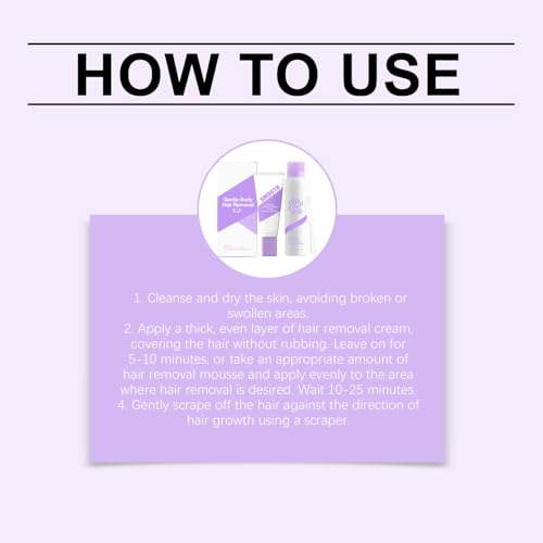 Hair Removal Spray, Body Hair Removal Cream, Pain Free Hairs Removal Cream for Sensitive Skin with a Neutral Formula