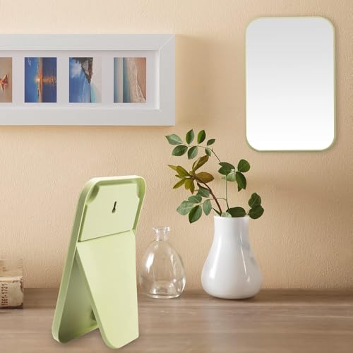 8-Inch Portable Makeup Mirror with Stand - Foldable & Stylish