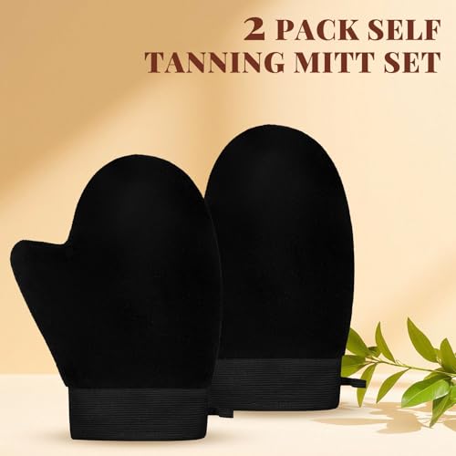 ÖkoStamm Self Tanning Mitt Set – 2 Pack, Washable & Reusable