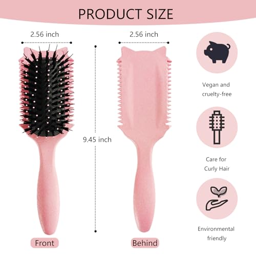 Curl Defining Brush for All Hair Types - Ergonomic Styling Tool