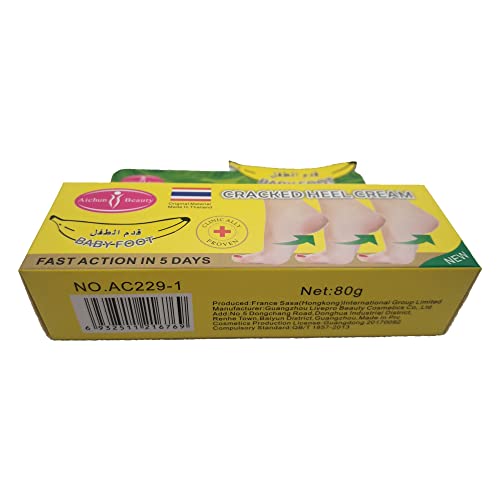 AICHUN BEAUTY Banana Milk Foot Cream - 80g Moisturizer for Cracked Heels