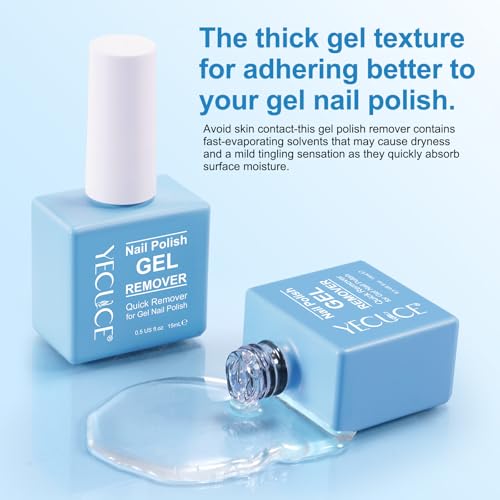 Quick Gel Nail Polish Remover with Cuticle Pusher & Scraper