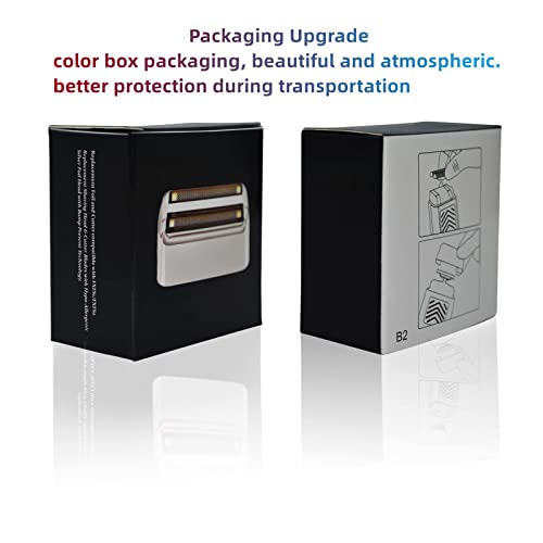 Replacement Foil & Cutters for BaBylissPRO FXFS2 Shaver - Silver 2-Pack