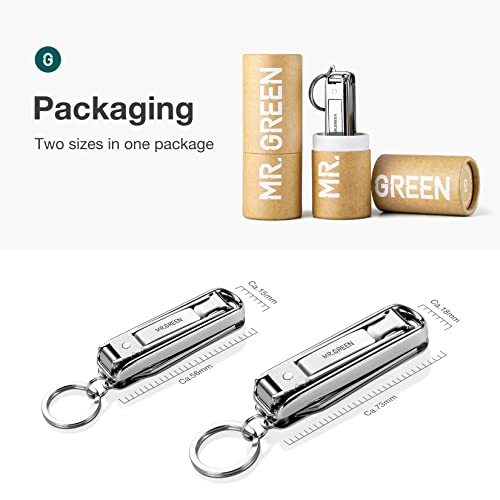 Small Multifunctional Nail Clipper Set with Files Scissors & Knife - MR.GREEN