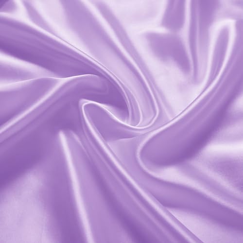 Horbaunal 2 Pack Satin Mini Crib Sheets for Sensitive Skin - Blush Pink & Violet