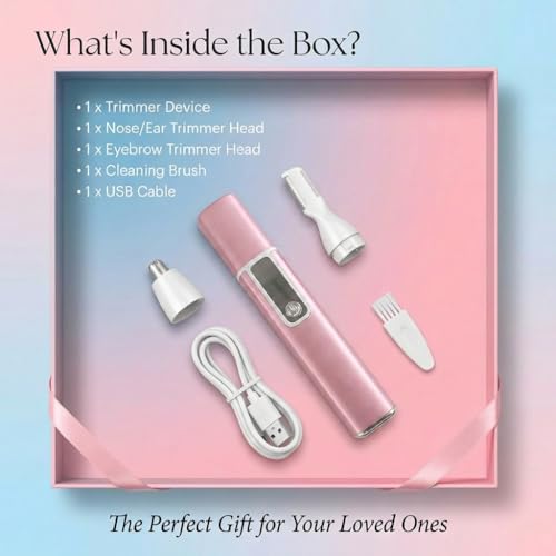 TailWaggers 2-in-1 Rechargeable Nose & Ear Hair Trimmer - Waterproof