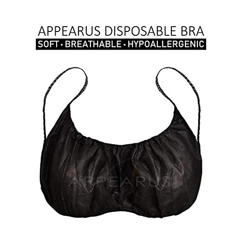 Backless Disposable Tanning Bra with Hook & Loop or Shoulder Straps - Single Use Esthetician Cosmetic Cover
