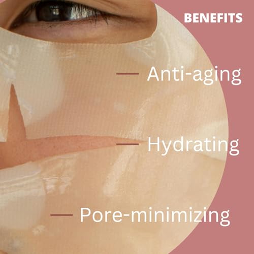 Mayan's Secret Deep Collagen Anti-Wrinkle Face Mask – Hydrating Hydrogel Sheets, 5 Pack